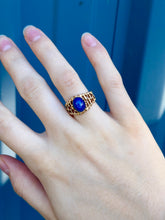 Load image into Gallery viewer, 10K Blue Star Sapphire Ring