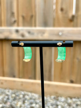 Load image into Gallery viewer, 14K Jade Earrings