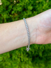 Load image into Gallery viewer, Sterling Silver Diamond Tennis Bracelet