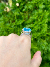 Load image into Gallery viewer, 14K WG Blue Topaz Ring