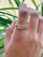 Load image into Gallery viewer, 14K Nugget Diamond Ring