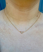 Load image into Gallery viewer, 18K Halo Diamond Necklace