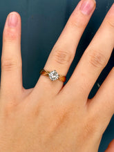 Load image into Gallery viewer, 14K Diamond Solitaire Ring