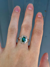 Load image into Gallery viewer, 18K Emerald & Diamond Ring