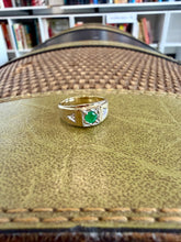 Load image into Gallery viewer, 10K Emerald & Diamond Ring