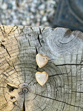 Load image into Gallery viewer, 10K Heart Earrings