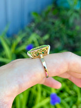 Load image into Gallery viewer, 14K Uranium Glass Ring