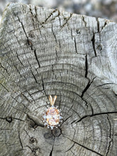 Load image into Gallery viewer, 10K Diamond and Citrine Pendant