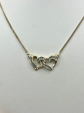 Load image into Gallery viewer, 10K Diamond Heart Chain