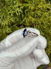 Load image into Gallery viewer, 10K WG Sapphire & Diamond Ring