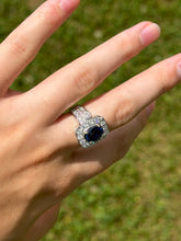 Load image into Gallery viewer, 14K Sapphire & Diamond Ring
