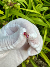 Load image into Gallery viewer, 14K Ruby Earring
