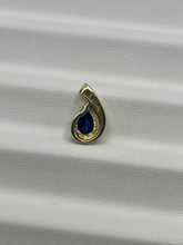 Load image into Gallery viewer, 10K Sapphire And Diamond Pendant