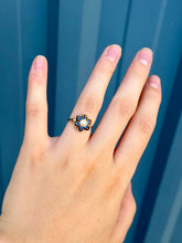 Load image into Gallery viewer, 10K Pearl & Topaz Ring