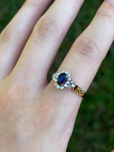 Load image into Gallery viewer, 14K Sapphire & Diamond Ring