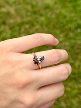 Load image into Gallery viewer, 14K Sapphire & Diamond Ring