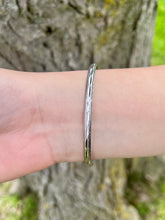 Load image into Gallery viewer, 10K White Bangle