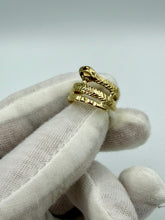 Load image into Gallery viewer, 10K Ruby Snake Ring