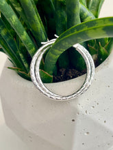 Load image into Gallery viewer, Sterling Silver Hoop Earrings