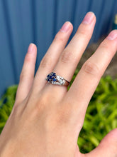 Load image into Gallery viewer, 14K Sapphire & Diamond Ring