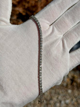Load image into Gallery viewer, Sterling Silver Diamond Tennis Bracelet