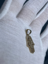 Load image into Gallery viewer, 10K Hamsa Pendant