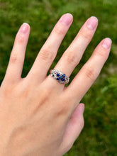 Load image into Gallery viewer, 14K Sapphire & Diamond Ring