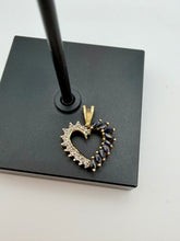 Load image into Gallery viewer, 10K Sapphire & Diamond Pendant