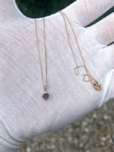 Load image into Gallery viewer, 10K Amethyst Necklace