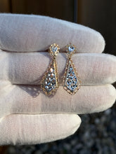 Load image into Gallery viewer, 14K Two-Tone Dangle Earrings