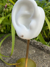 Load image into Gallery viewer, 14K Diamond Earrings- Twist backs
