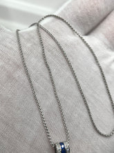 Load image into Gallery viewer, 18K Diamond Sapphire Necklace