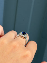 Load image into Gallery viewer, 14K Sapphire & Diamond Ring