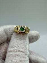 Load image into Gallery viewer, 10K Emerald & Diamond Ring