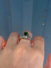 Load image into Gallery viewer, 18K Emerald & Diamond Ring