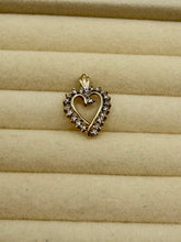 Load image into Gallery viewer, 10K Diamond Heart Charm