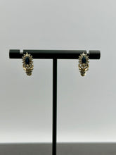 Load image into Gallery viewer, 10K Sapphire & Diamond Earrings