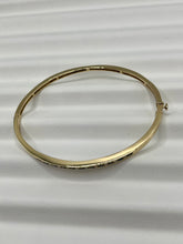 Load image into Gallery viewer, 10K Diamond And Sapphire Bangle