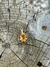Load image into Gallery viewer, 10K Orange Topaz Pendant