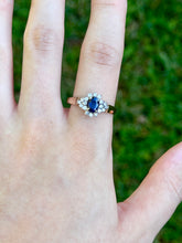 Load image into Gallery viewer, 14K Sapphire & Diamond Ring