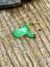 Load image into Gallery viewer, 14K Jade Earrings