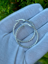Load image into Gallery viewer, Sterling Silver Hoop Earrings