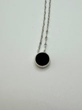 Load image into Gallery viewer, 14K Black Onyx Diamond Necklace