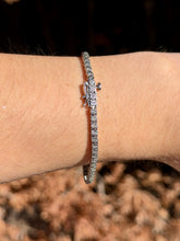 Load image into Gallery viewer, Sterling Silver Diamond Tennis Bracelet