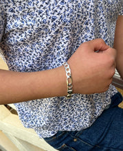 Load image into Gallery viewer, 925 Figaro Bracelet 9.8MM
