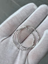 Load image into Gallery viewer, Sterling Silver Hoop Earrings