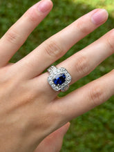 Load image into Gallery viewer, 14K Sapphire & Diamond Ring