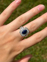 Load image into Gallery viewer, 14K Sapphire & Diamond Ring