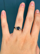 Load image into Gallery viewer, 14K Sapphire & Diamond Ring