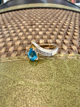 Load image into Gallery viewer, 14K Blue Topaz Ring